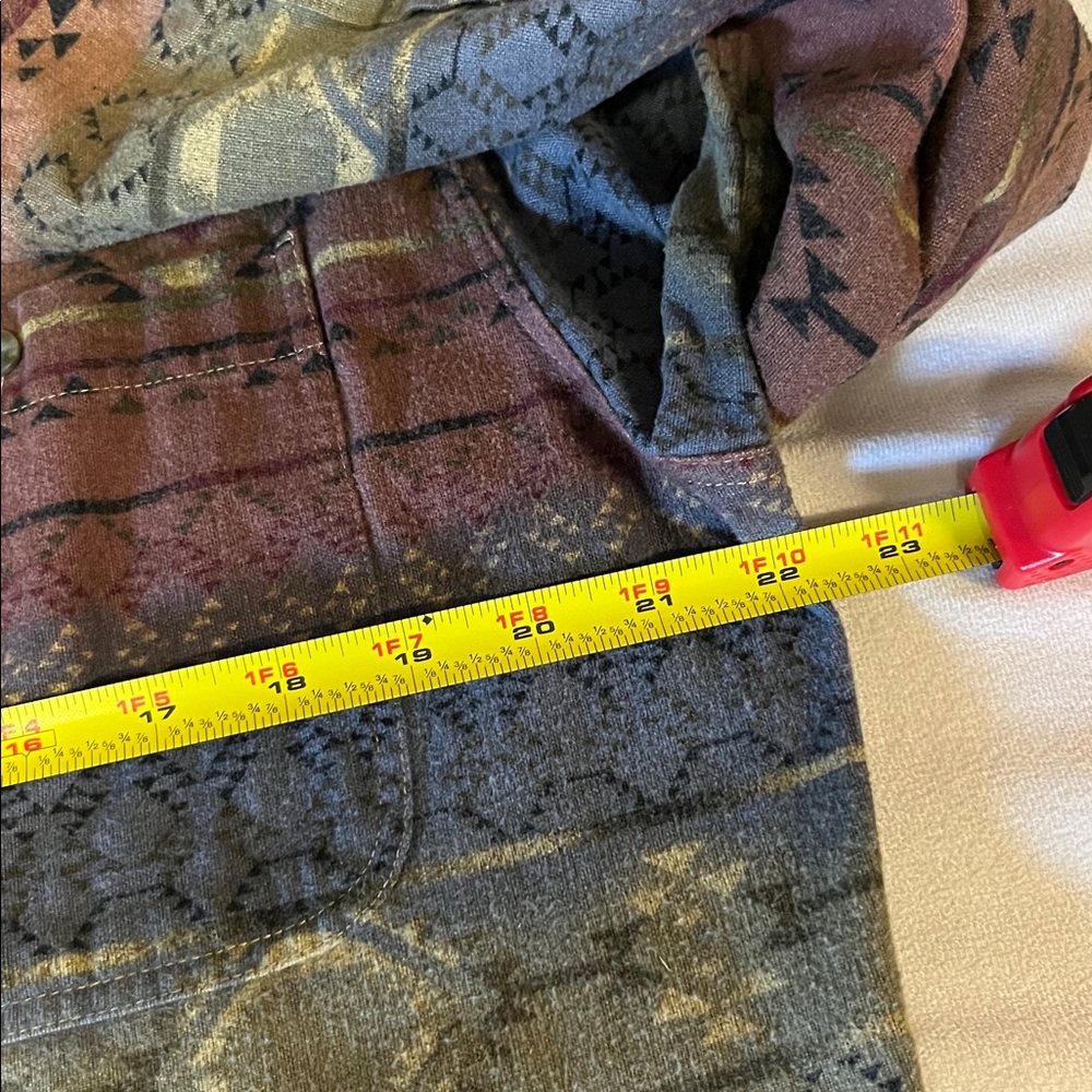 Cabela's Chamois Deerskin Soft Flannel Button Down Shirt Mens L Southwest Aztec - Picture 6 of 10
